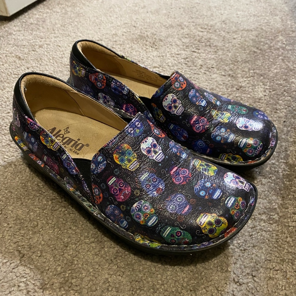Sugar Skull Alegria Shoes. Never worn.